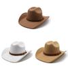 Western Prairie Hat Tibetan Style Wool Blend Sun Hat For Men Women Travel Casual