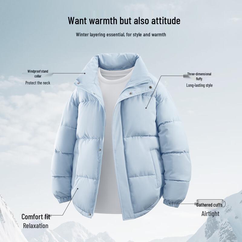 JEEP SPIRIT Men's 2025 Warm Stand Collar Padded Jacket