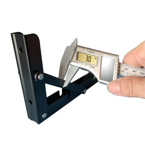 Chen Yang Xiaoten Folding Shelf Brackets, 2-Piece Set, L-Shaped Brackets, Wall-Mounted, Hanging Shelves, DIY, 100kg Load Capacity, Black, 8-inch-20cm