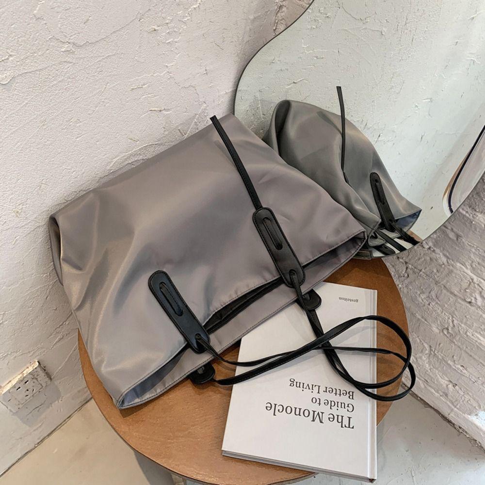 Large Capacity Shoulder Bag Oxford Cloth Handbags Ins Make Up Bag  Girls