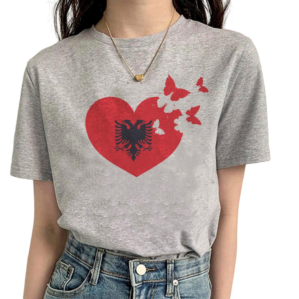 Albania top Donna maglietta grafica fumetti ragazza harajuku anime y2k vestiti