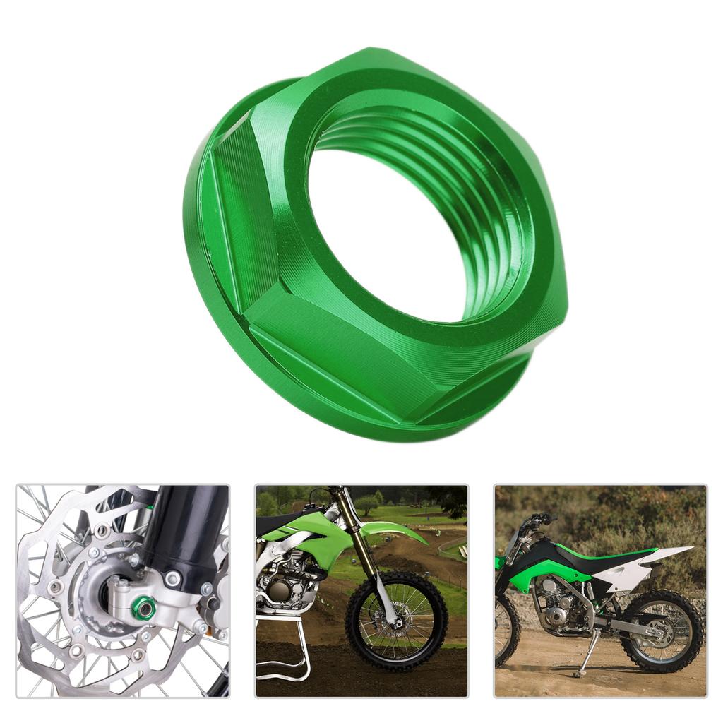 Motorcycle Front Wheel Axle Nut M18x1.5 Aluminum Replacement for KLX450R 0819