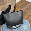 Women bag Solid Women's PU Leather Handbags Luxury Lady Hand Bags With Purse Pocket Women messenger bag Big Tote Bag