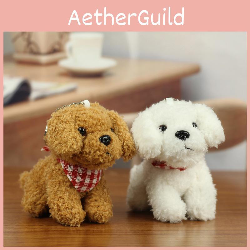 Adorable Cuddly Teddy Dog Plush Keychain Super Cute Plush Doll Gift For Kids