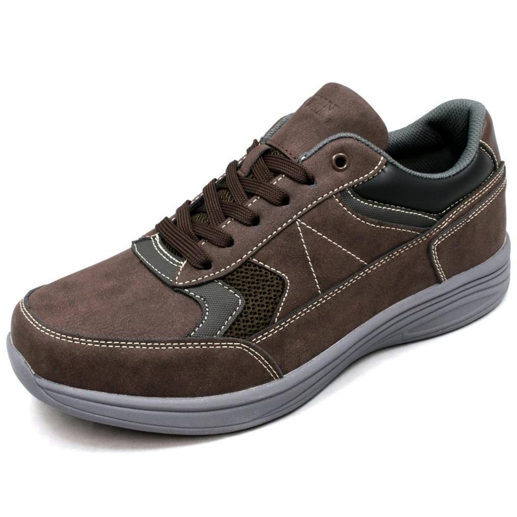 Waterproof Sneakers Low Cut Wide High Instep 6E Casual Walking Shoes Rain Shoes Edm70 BROWN [Edwin] Men's Men's 26.5cm