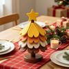 Anti Scald Silicone Mat Christmas Tree Shaped Trivet Set, Collapsible Heat Resistant Hot Pad Folding Kitchen with Storage Stand, Space Saving