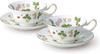 Wedgwood Official Wedding Gift Wild Strawberry Pair Teacup Saucer Wedding Gift for the Bride and Officially Imported Wrapping & (Peony) 200ml,