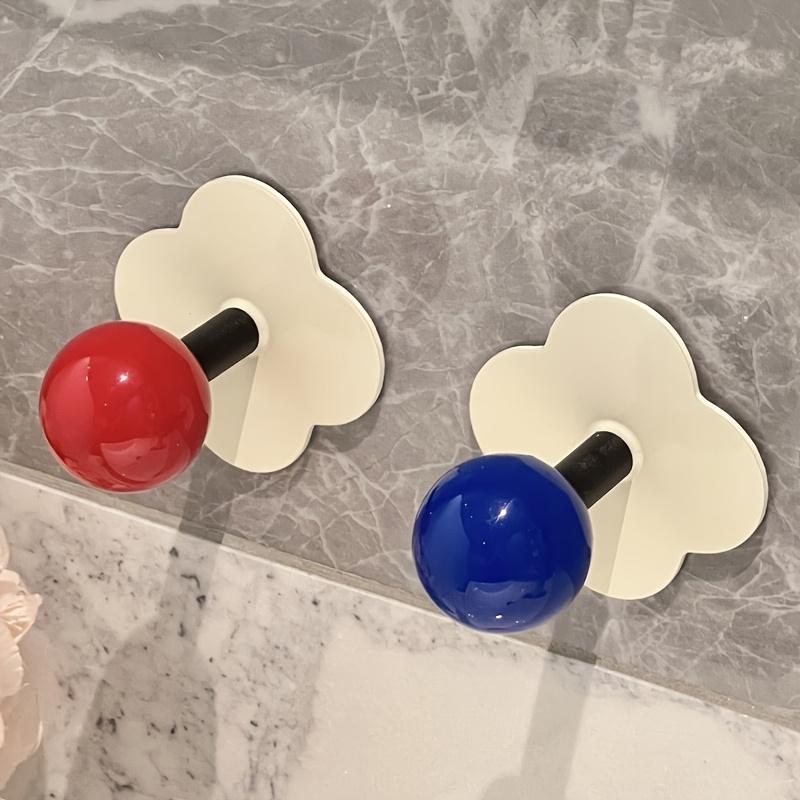 Ισχυροί Αυτοκόλλητοι Άγκιστροι Μπάνιου Χωρίς Τρύπημα, Δημιουργική Αποθήκευση Τοίχου για Σπίτι, Κουζίνα και Μπάνιο, Άγκιστροι Χρήσης