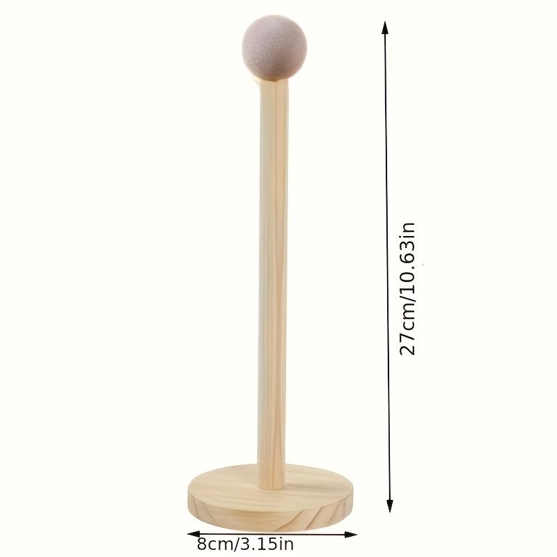 Solid Wood Hair Accessory Organizer | Multi-Layer Design, Suitable for Scrunchies, Clips, and Jewelry | Soft Neutra