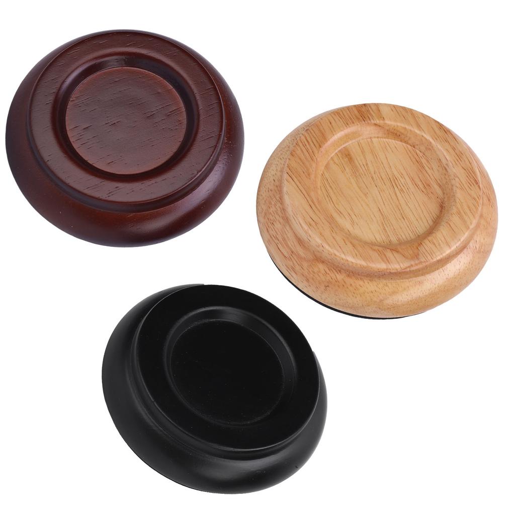 4 st Pianohjulskopp Massivt trä Skumbas Halkfri Ljudreducerande Universal Upprätt Pianohjulskopp F