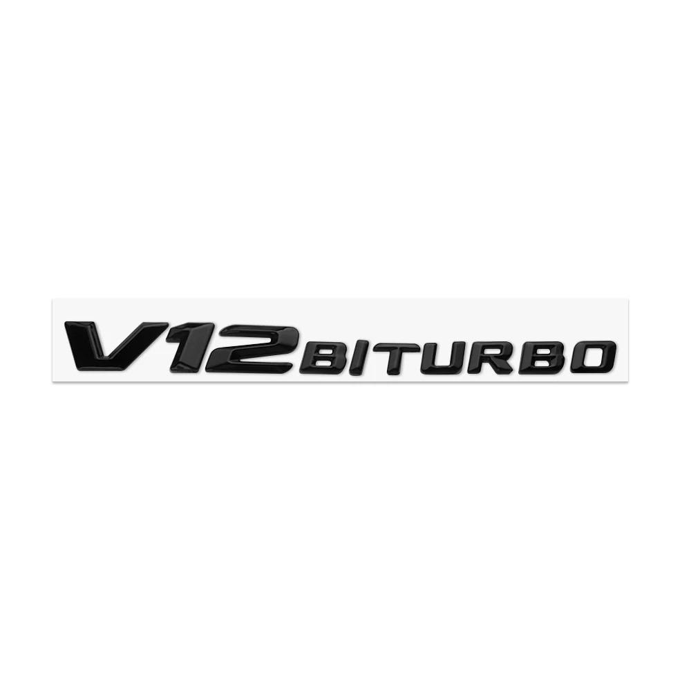 New 80% ABS BITURBO 4Matic Turbo Car Trunk Sticker Emblem For Mercedes Benz W108 W124 W126 W140 W168 W169 W176 W177 W190 W201 W