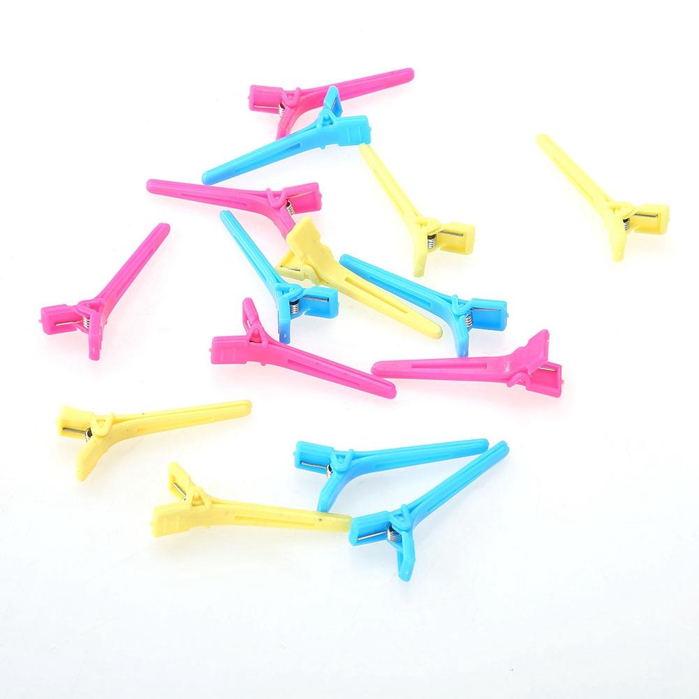 60Pcs Pack Salon Hair Clip Colorful Barrette Hairpin for Hair Dyeing Haircut Styling