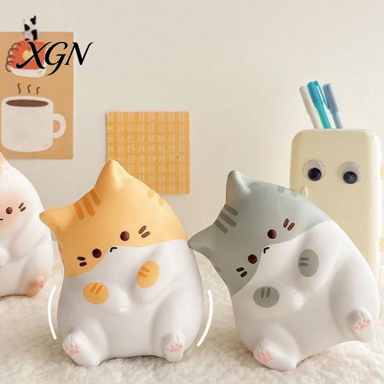 Nervousness Relief Toy Stress Cartoon Cat Soft Stretchy Fat Kitten Squeeze Relaxation Anxiety Reduction Animal Sensory Party Favors Gadget
