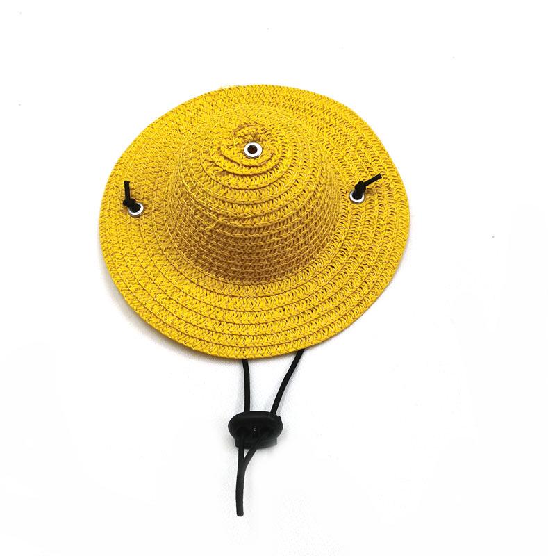 Summer Straw Sun Hats for Cats and Dogs - Cute Pet Party Headdress