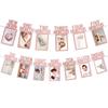 Erstes Lebensjahr Baby Foto Banner 12 Monate Rahmen Set für Junge Mädchen Dokumentieren Sie das Wachstum Ihres Babys