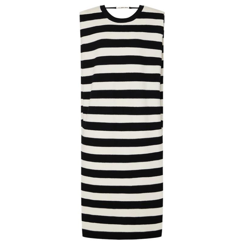 

MO&Co. Полосатое прямое платье-футболка M