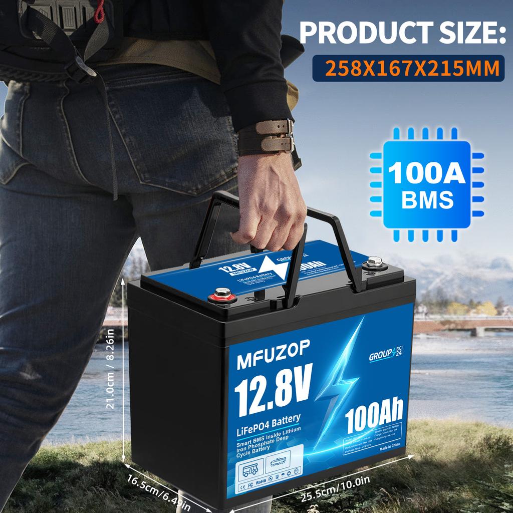 DATOUBOSS EU Lager 12V 100Ah 200Ah 300Ah AKKU Lifepo4 Lithium-Ionen-Batterie Deep Cycle für Solaranlagen 12 Volt Batterien