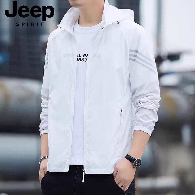 JEEP SPIRIT Men's Summer Ice Silk Sun Protection Jacket