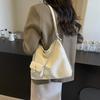 Trendy Pu Leather Shoulder Bag For Women 2024 New Large Capacity Daily Tote