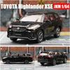 1/64 TOYOTA Highlander XSE Hybrid Miniature Model JKM 1/64 Premium SUV Toy Car Vehicle Free Wheels Diecast Alloy Collection Gift