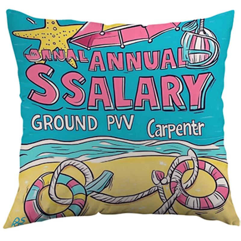 Simple and Cute Throw Pillow Cover, Short Plush Print, Summer Cushion Cover, Home Living Room Sofa Decoration Pillow Cover, Cushion Cover