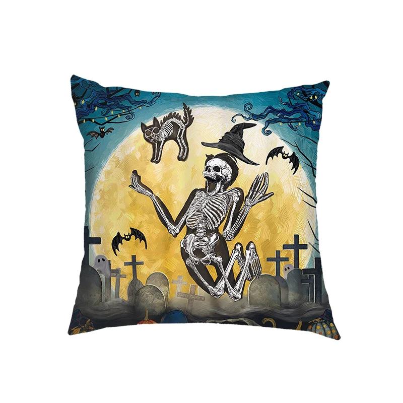 Vampire Bat Ghost Print Cushion Covers Gothic Style Pillowcases Bedroom Office Living Room Pillowcase Throw Pillow Cover Gift