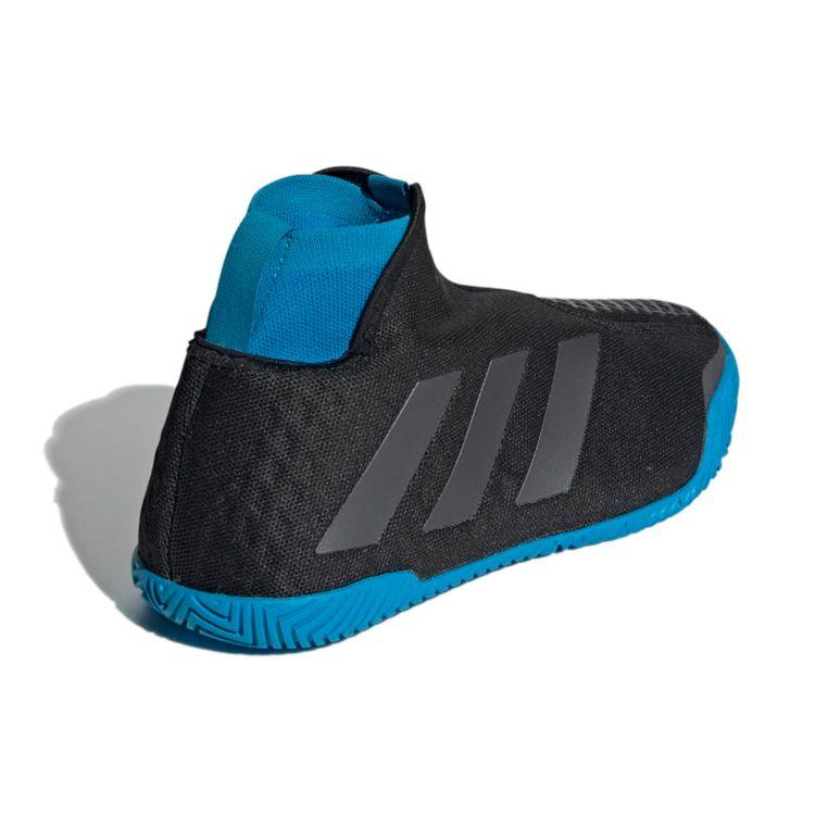 adidas Stycon Fabric Breathable High-Top Running Shoes Women Sneakers Black Blue EG1484