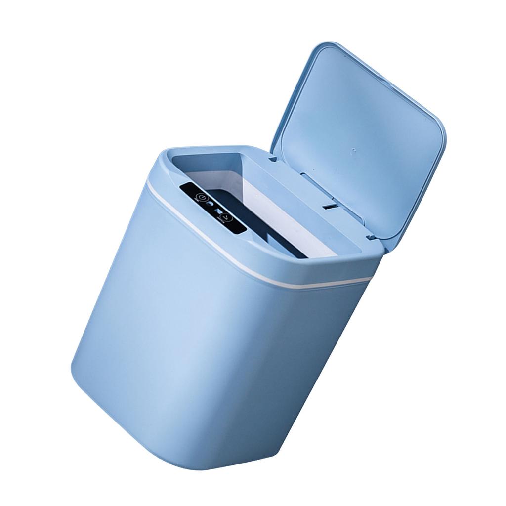 18L Touch Free Trash Cans Smart Knock Induction Trash Bin Automatic Garbage Can Infrared Motion Sensor with Lid for Car