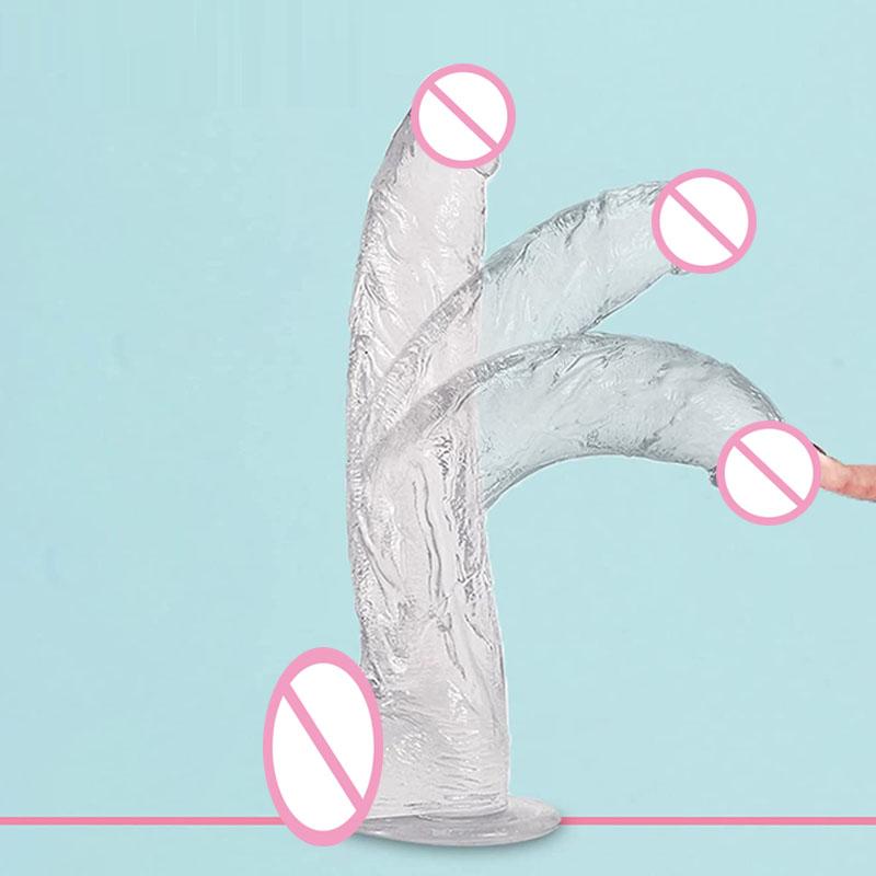 Small Glans Big Thick Dildo Huge Realistic Penis With Suction Cup Flexible Cock Anal Sex Toys for Men Vaginal G-spot Stimulation