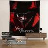 Horror Movie V For V-VendettaS Classic Anime Tapestry Hanging Tarot Hippie Wall Rugs Dorm Home Decor