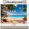 2D Surf Club Beach Backdrop - Summer Vacation Party Photo Booth Background