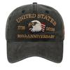 Breathable Baseball Cap For Outdoor Activities 250th Anniversary Of American Independence Lightweight Design