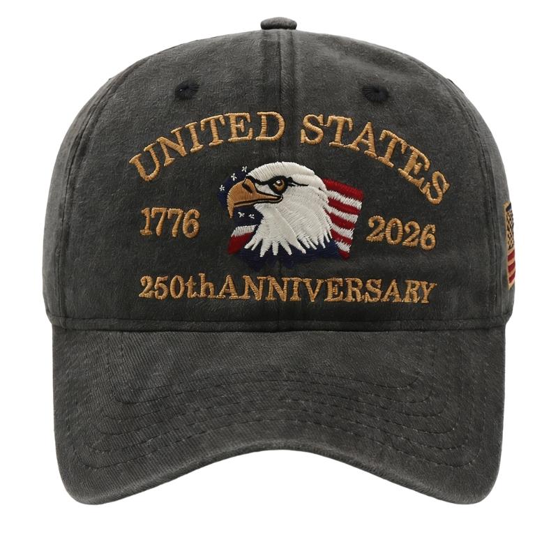 

Breathable Baseball Cap For Outdoor Activities 250th Anniversary Of American Independence Lightweight Design чорний