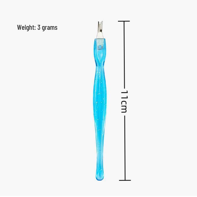 

Кристальный глиттер V-образная вилка для кутикулы и пушер инструмент для маникюра