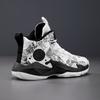 New Children High Top Sneaker Leather Sports Shoes for Boy Kids Comfort Anti-slip Basketball Shoes Outdoor Walking Sneaker