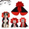 Bat Cape for Dogs Cats Vampire Cape Cat Costume Spooky Party Pet Cosplay Transform Outfit Accessory