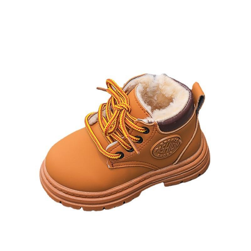Stivali Gialli per Bambini, Nuovi Arrivi Invernali Stivali Martin Unisex, Stivaletti Antiscivolo per Bambini Più Grandi, Stivali per Bambini Piccoli e Neonati.