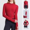 Women's Quick-Dry Yoga Jacket - Breathable, Tight Fit, Long Sleeve Fitness Top
