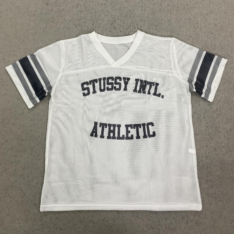 

Letter printed grid breathable hip-hop trend spring/summer men s and women s fashionable t-shirt XL білий
