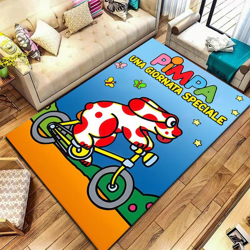 Pimpa Carpet Rug for Living Room Bedroom Home Sofa Decoration,Kids play Nonslip Floor Mat
