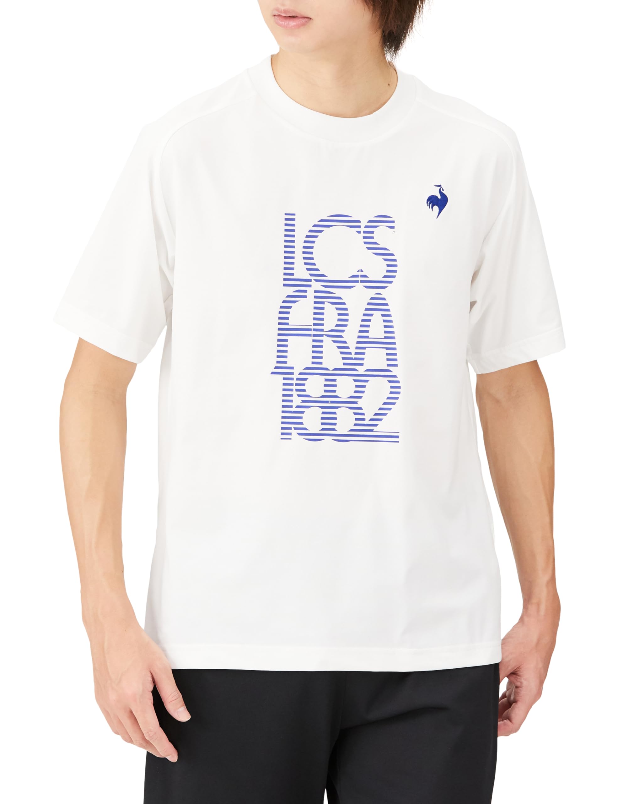 

Рубашка с коротким рукавом Coq Heranka Короткий пот Быстросохнущая Защита от УФ-лучей Охлаждение от жары WH [Le Sportif] Футболка, Солнцезащитный, (Семейные формы), Рукав, Впитывающий, Сушащий, белый