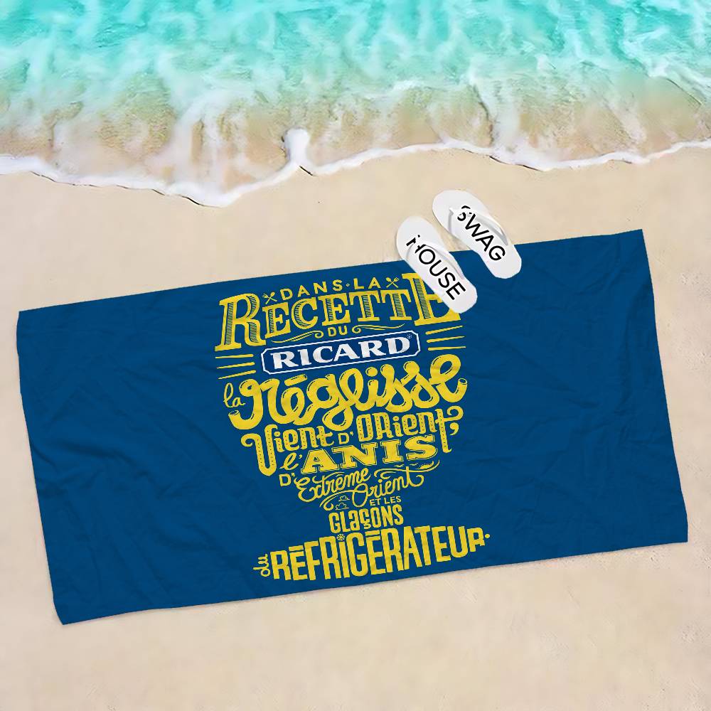 

R-RicardS LOGO Anime Beach Swimming Towel Soft Absorbent Washcloth Children s Gifts for Kids Travel Camping Gym W40*H60(CM)