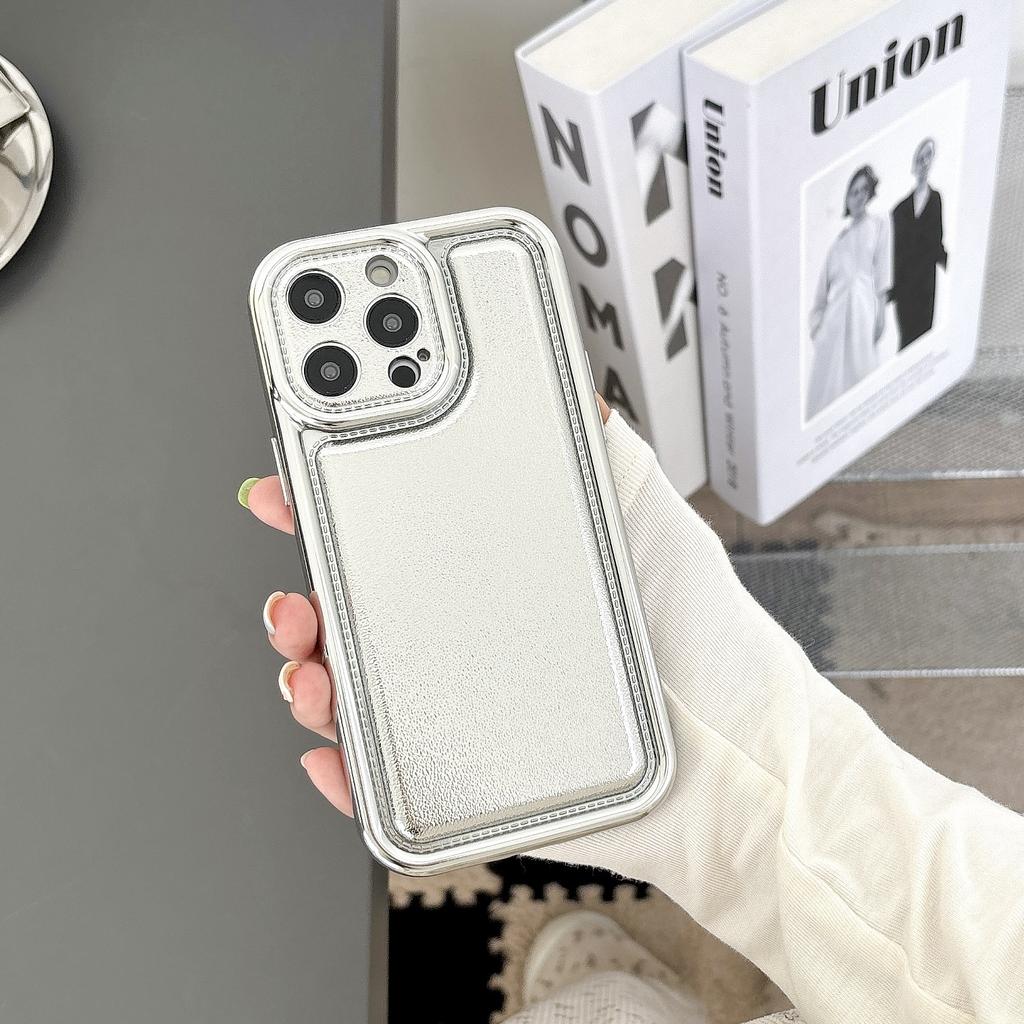 Suitable for The Matte Leather Texture Phone Case of Apple 15PROMAX, 14 Electroplated, 13 Fully Wrapped Anti-drop, 12 Protective Cases