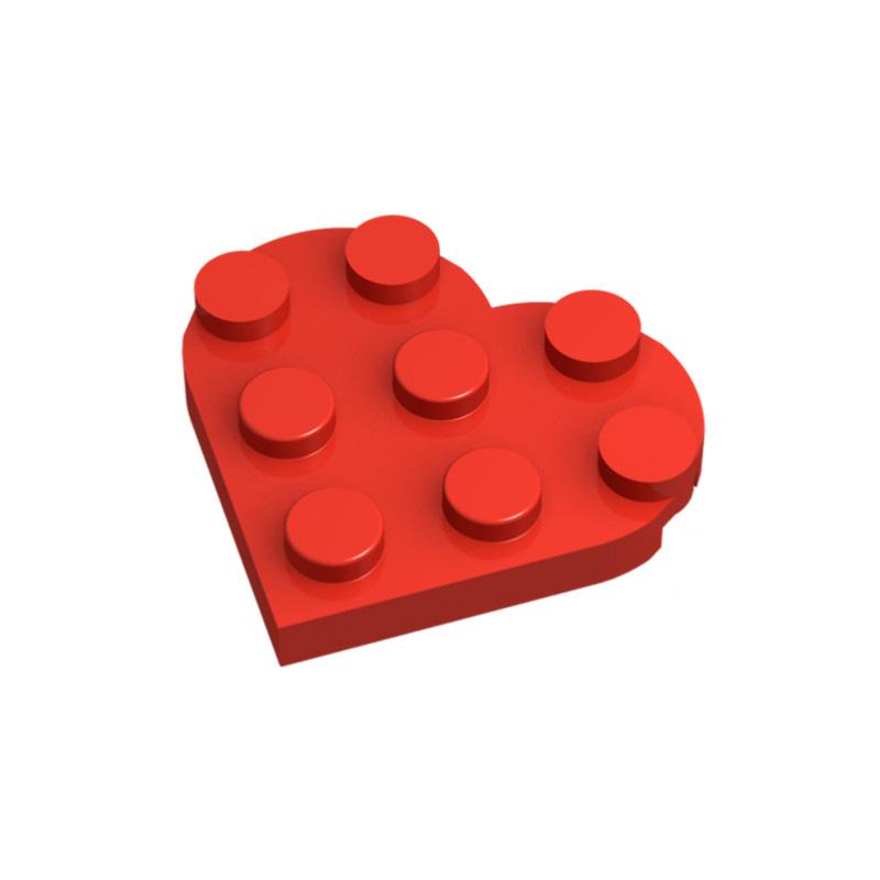 

39613 Круглые 3x3 Сердечные Кирпичики Коллекции Оптом Модульные GBC Игрушки Для Технических MOC DIY Строительные Кубики Совместимые красный