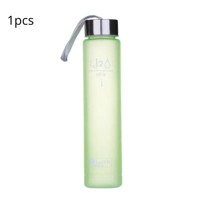Water Bottle Drinkware Termos Frosted Stainless Steel Thermos Bottle Sport Drink Items Shatterproof Plastic Lemon Juice Storage