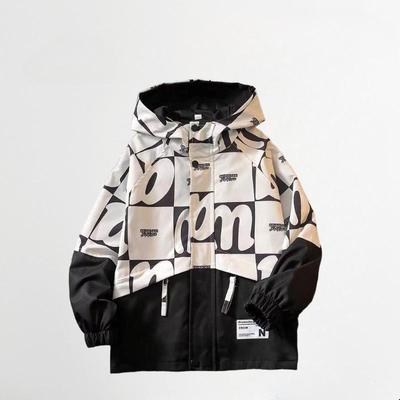 Big Size Spring Fall Teenager Boys Coats Casual Outdoor Hooded Sweatshirt for Kids 5-14 Yrs Handsome Children Windbreaker Jacket