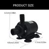 Small DC12V Solar Brushless Submerged  Water Pump Low Noise Submerged  Water Pump for Outdoor Decoration Use