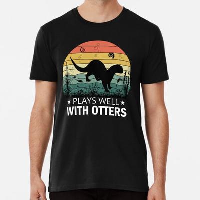 Leker bra med uttrar - Rolig utterordvits T-shirt S-5XL Bästa T-shirten