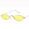 European and American small frame oval sunglasses metal marine sunglasses trendy street fashion glasses