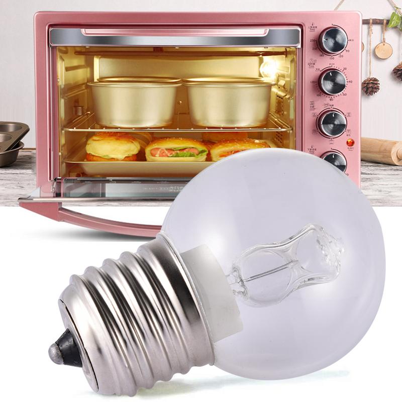 Bombilla para Horno 25W 40W 110V 220V E27 Resistente a Altas Temperaturas 500℃ Segura para Horno, Vaporera, Refrigerador, Microondas Lámpara de Horno
